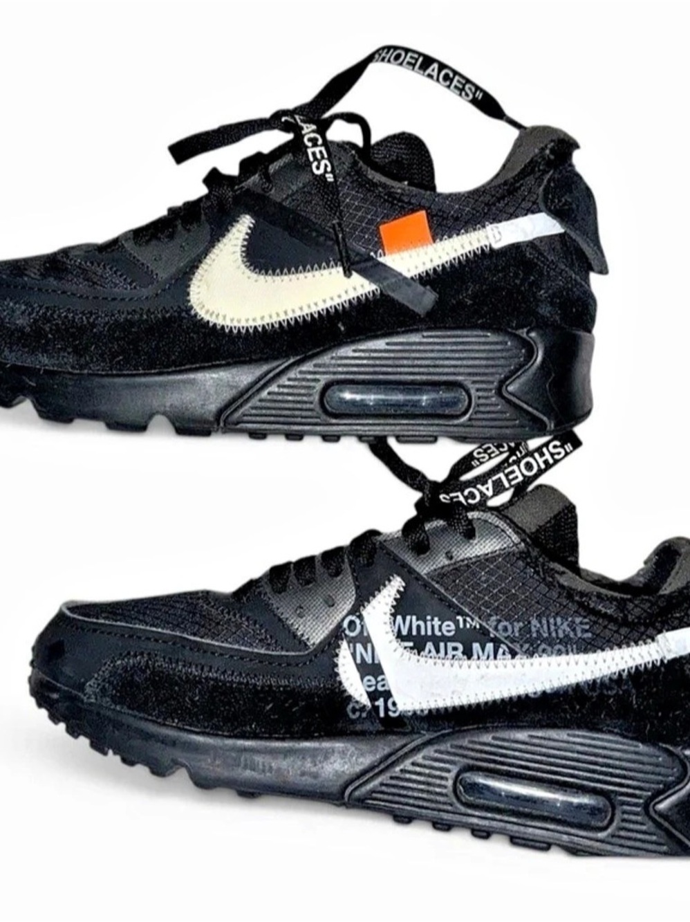 Nike Air Max 90 Off-White Black Sneakers Black & White